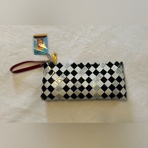 NWT Nahui Ollin Woven Clutch Purse W/Red Wristlet Strap Made of Recycled…